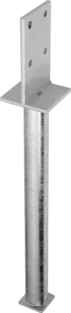 Bild von GH-Stützenfuß Typ T 02 in Beton, 80x130 mm Dolle 48,3x300 mm (VPE=1 Stück)