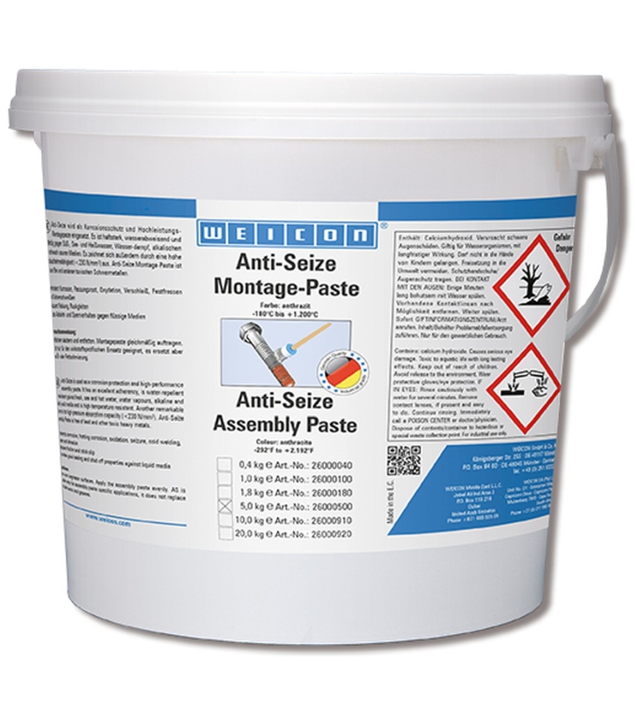 Bild von WEICON Anti-Seize Montagepaste 5,0 kg (VPE=1 Stück)