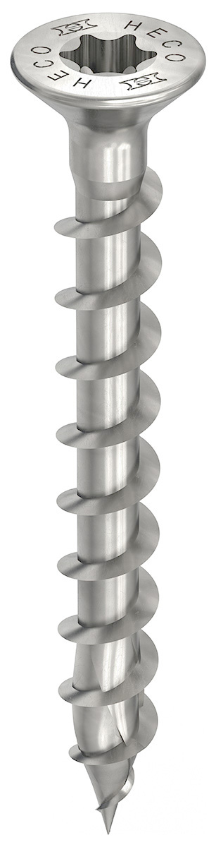 Bild von HECO-TOPIX-plus - 4,5x40 - Beschlagschraube, SeKo - Edelstahl A2 - var. VG (VE 500) (VPE=500 Pkg. (500))
