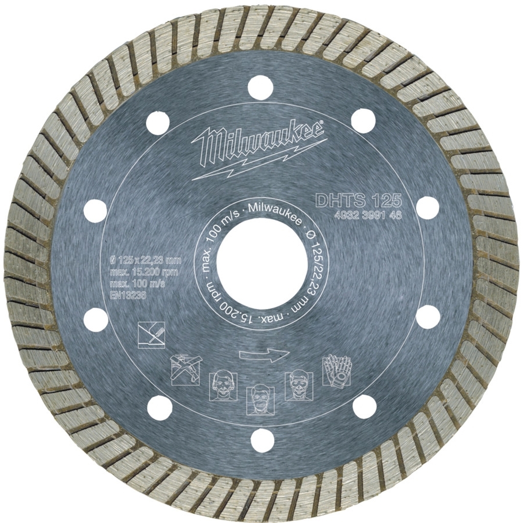 Bild von Diamanttrennscheibe DHTS 125 mm - Hart, dünn, geschlossen (VPE=1 Stück)