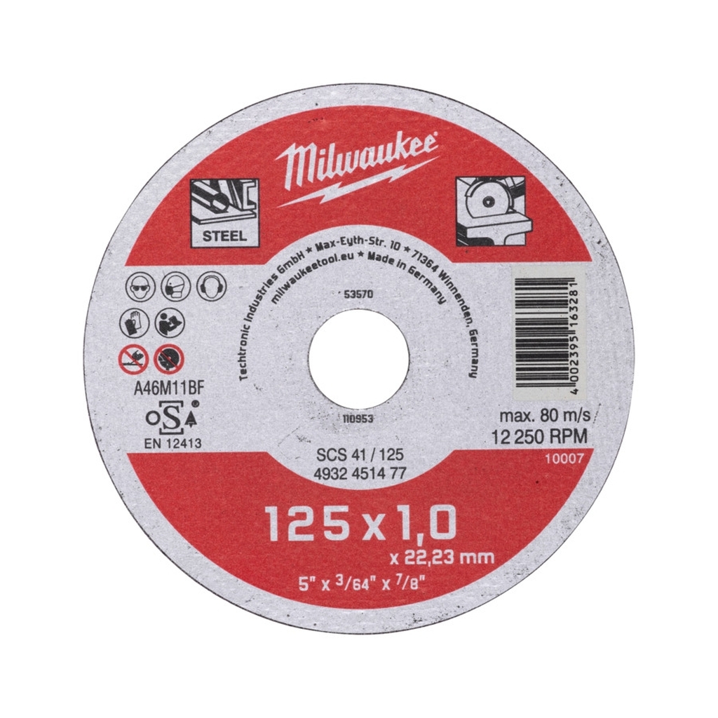 Bild von Metalltrennscheibe Contractor 125 mm - SCS41 1 mm Contractor (VPE=1 Stück)