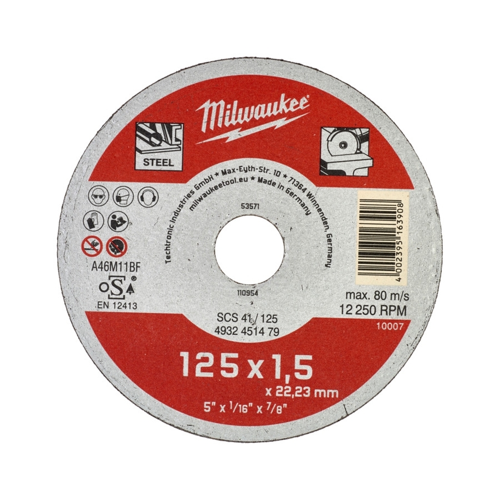 Bild von Metalltrennscheibe Contractor 125 mm - SCS41 1,5 mm Contractor (VPE=1 Stück)