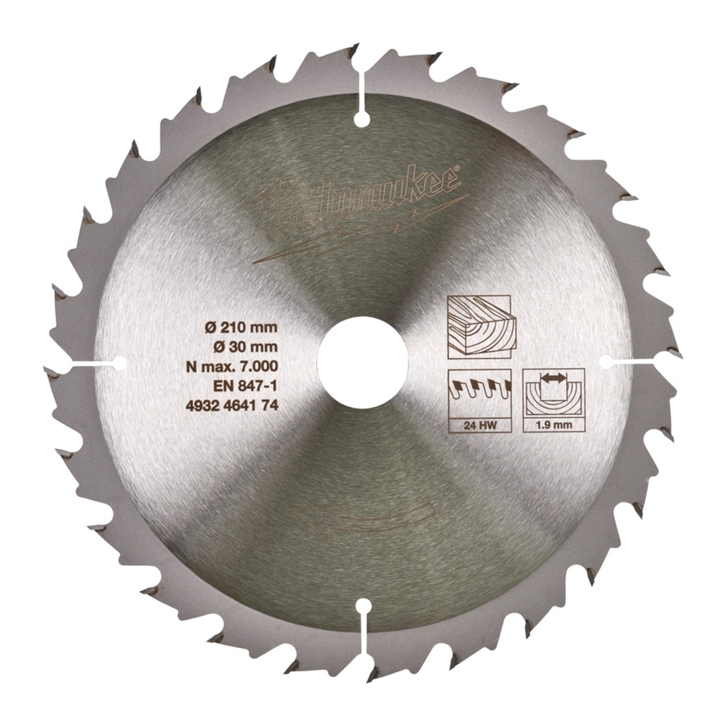 Bild von Kreissägeblatt Holz für Akku-Tischkreissägen - 210/30 mm Z24 (VPE=1 Stück)