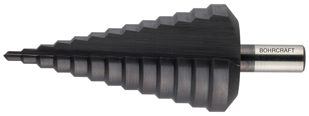 Bild von Stufenbohrer HSS-TiALN Abstufung 1 mm Gr. 1 / 4-12 mm (VPE=1 Stück)