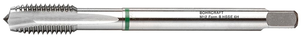 Bild von Masch.-Gewindebohrer Grünring DIN 376 HSS-E blank M 12 Form B (VPE=1 Stück)