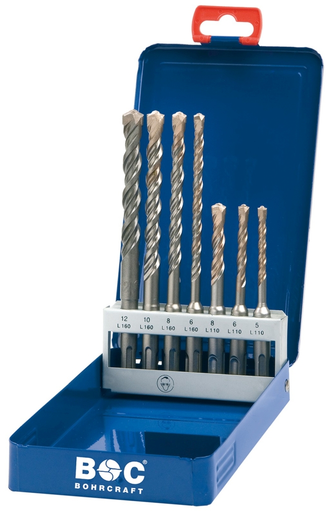 Bild von Vierschneider, 4-X Hammerb.SDS-plus in Ind.Kassette 7-tlg. 5/6/8 x 110 + 6/8/10/12 x 160 mm (VPE=1 Stück)