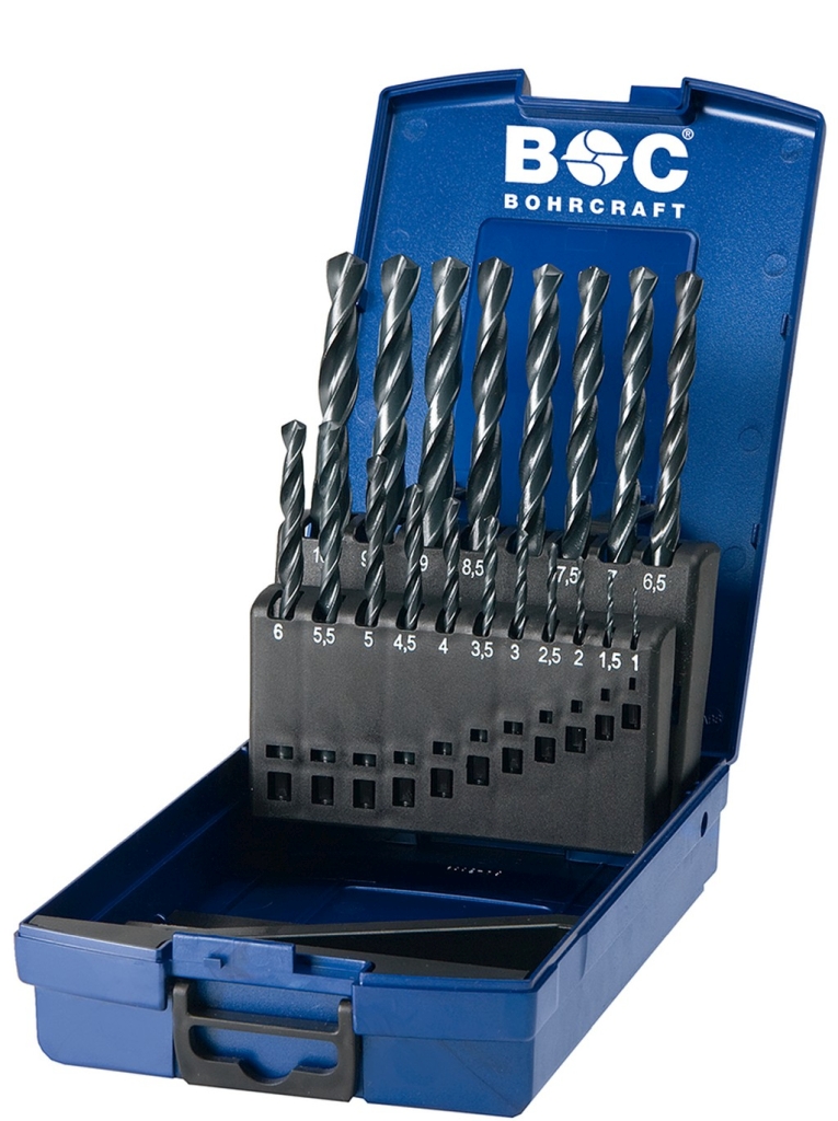 Bild von HSS-R DIN 338 rollgewalzt Typ N in ABS-Box 19-tlg. 1,0 - 10,0 x 0,5 mm stg. / KR10 (VPE=1 Stück)