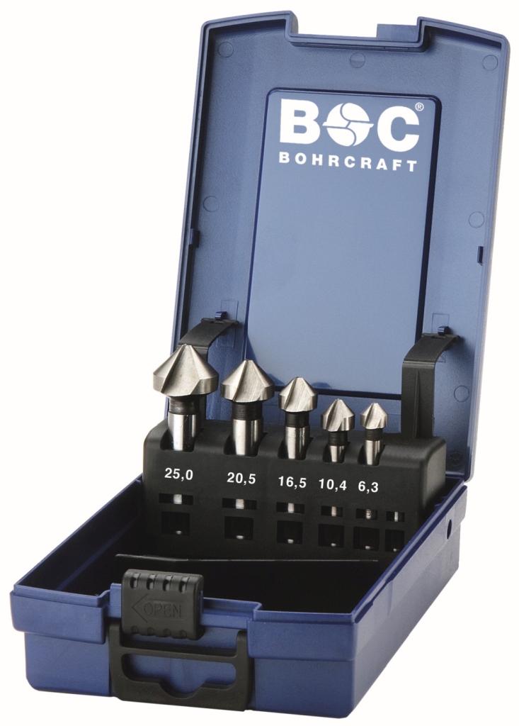 Bild von Kegelsenker HSS-E DIN 335 C in ABS-Box 5-tlg. 6,3-10,4-16,5-20,5-25,0 mm (VPE=1 Stück)