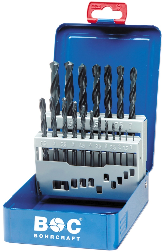 Bild von HSS DIN 338 rollgewalzt Typ N in Industriekassette 19-tlg. 1,0 - 10,0 x 0,5 mm stg. / M 10 (VPE=1 Stück)