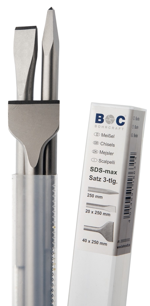 Bild von Meißel-Satz SDS-max M3-max 3-tlg. Spitz/Flach/Spat (VPE=1 Stück)