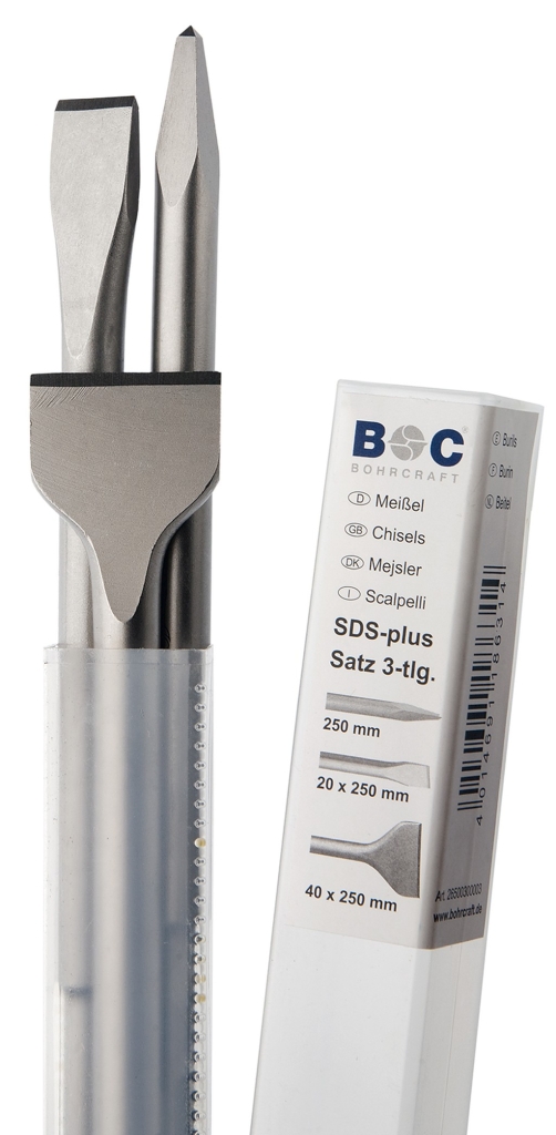 Bild von Meißel-Satz SDS-plus M3-plus 3-tlg. Spitz/Flach/Spat (VPE=1 Stück)