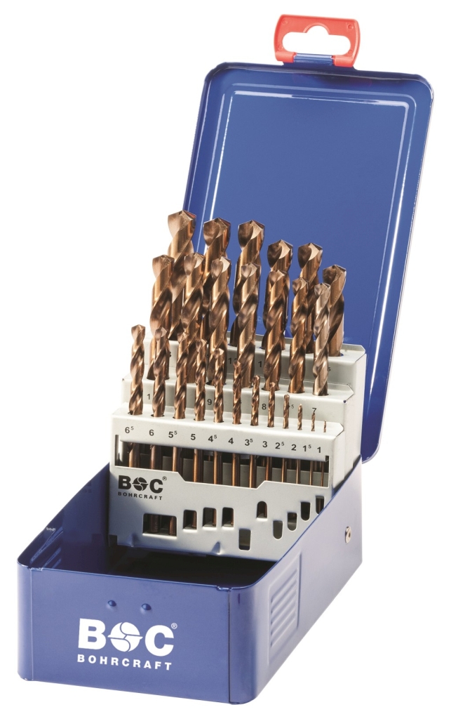 Bild von Bohrcraft - (Metallbohrer) HSS-E DIN 338 kobalt Typ Ti in Industriekassette 25-tlg. 1,0 - 13,0 x 0,5 mm stg. (VPE=1 Stück)