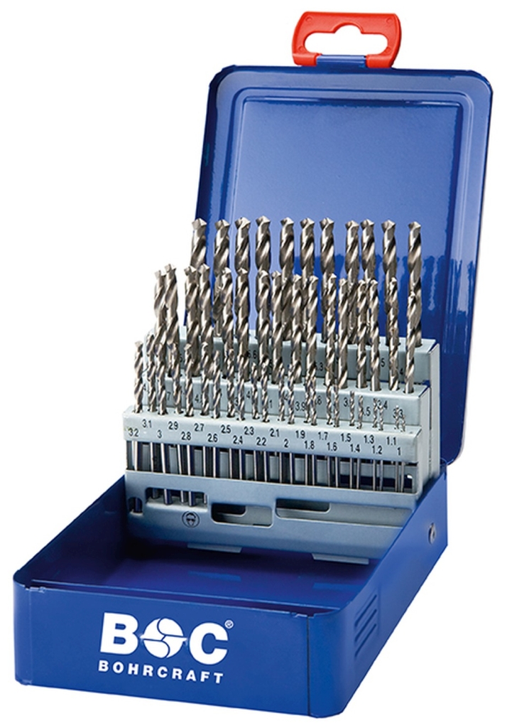 Bild von Bohrcraft - (Metallbohrer) HSS-G DIN 338 geschliffen Typ N in Industriekassette 50-tlg. 1,0 - 5,9 x 0,1 mm stg. (VPE=1 Stück)
