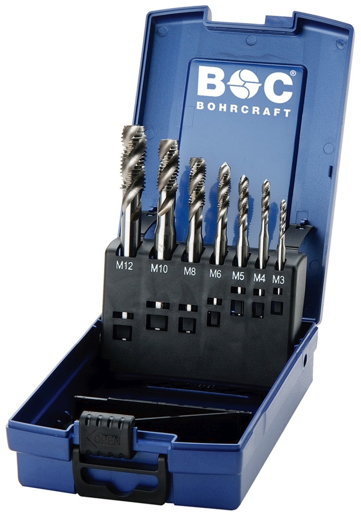 Bild von Masch.-Gewindeb. DIN 371/376 HSS-E in ABS-Box 7-tlg. M 3 - M 12 RSP 35° (VPE=1 Stück)