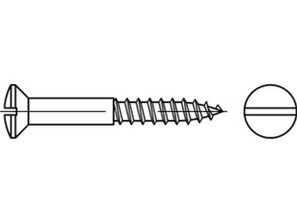 Bild von DIN 95 A2 2,5x20 (rostfrei) Holzschr., Linsenkopf - Pkg. (200) (VPE=200 Pkg. (200))