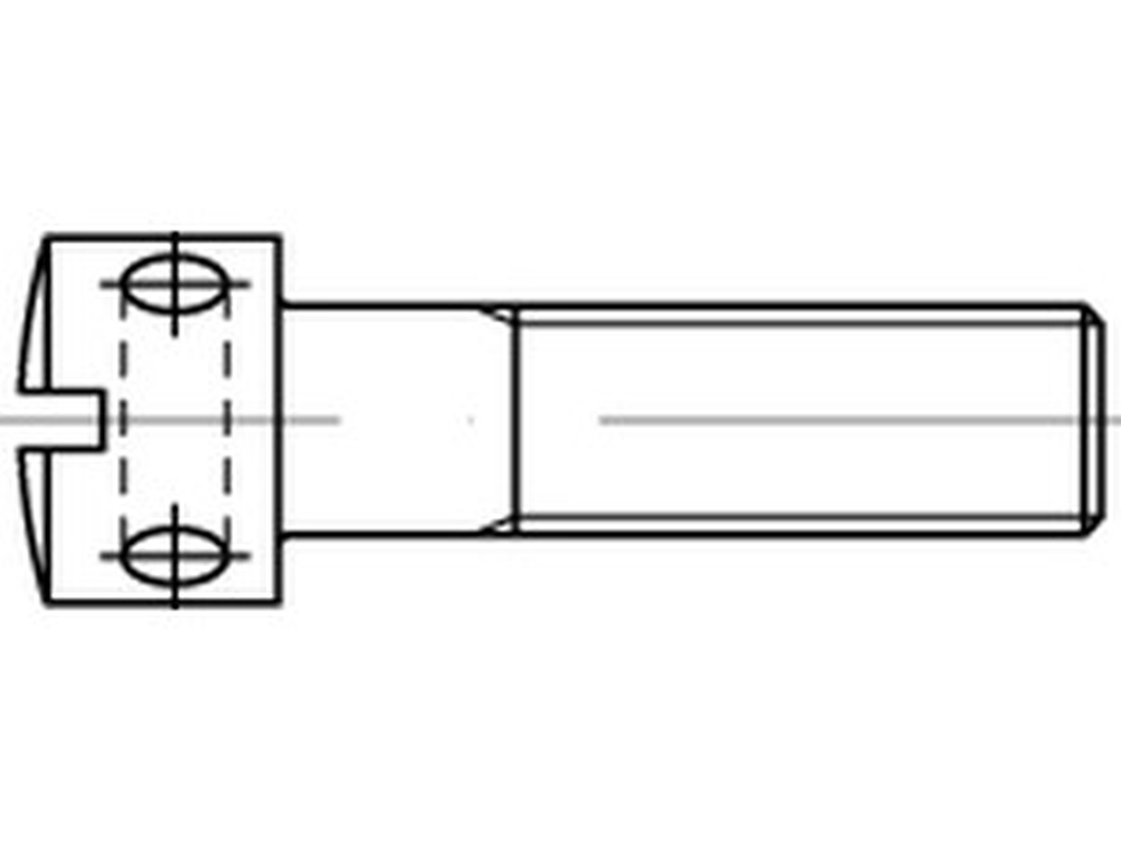 Bild von DIN 404 5.8 M 3x6 (blank) Kreuzlochschr. - Pkg. (100) (VPE=100 Pkg. (100))