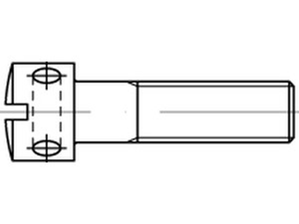 Bild von DIN 404 -1.4305 M 4x30 (rostfrei) Kreuzlochschr. - Pkg. (100) (VPE=100 Pkg. (100))