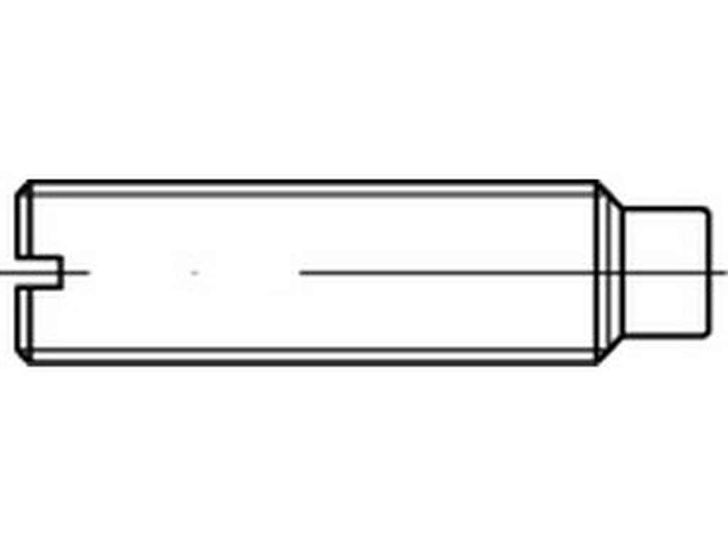 Bild von ISO 7435 14H M 3x5 (blank) Gew. Stifte mit Schl. und mit Zapfen - Pkg. (100) (VPE=100 Pkg. (100))
