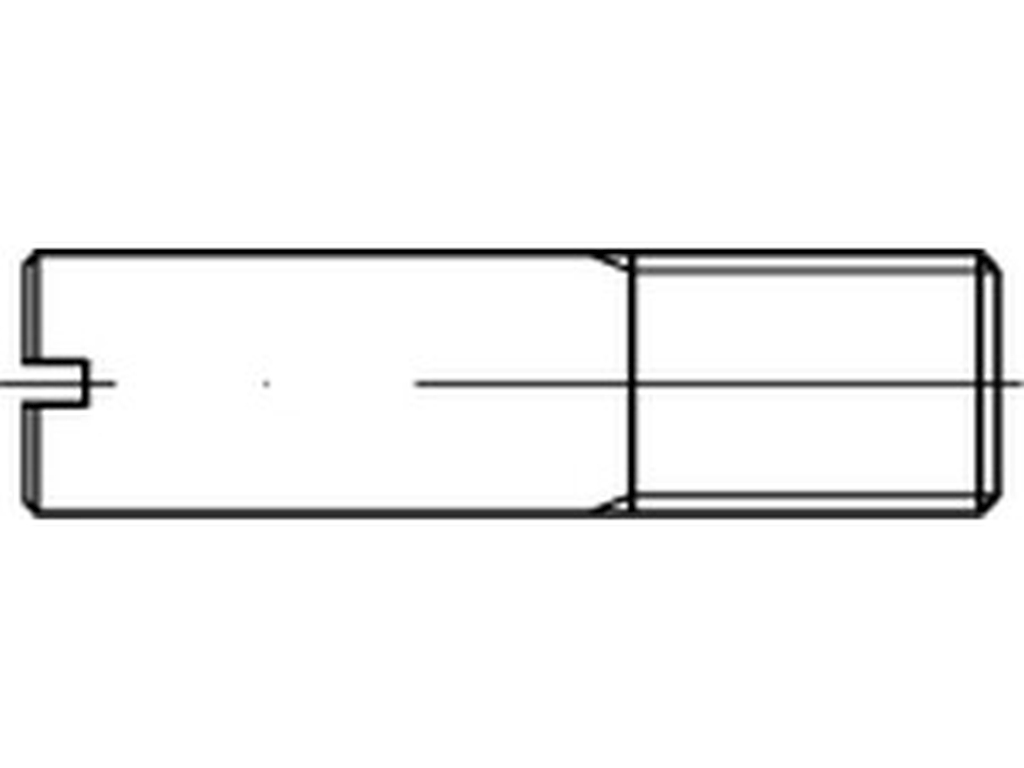 Bild von DIN 427 -1.4305 M 10x50 (rostfrei) Schaftschr. mit Schl. - Pkg. (100) (VPE=100 Pkg. (100))