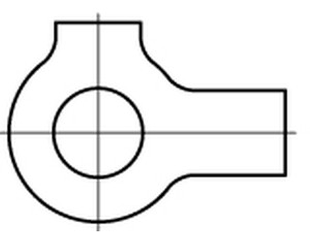 Bild von DIN 463 A4 31 (rostfrei) Scheiben mit zwei Lappen - Pkg. (1) (VPE=1 Stück)