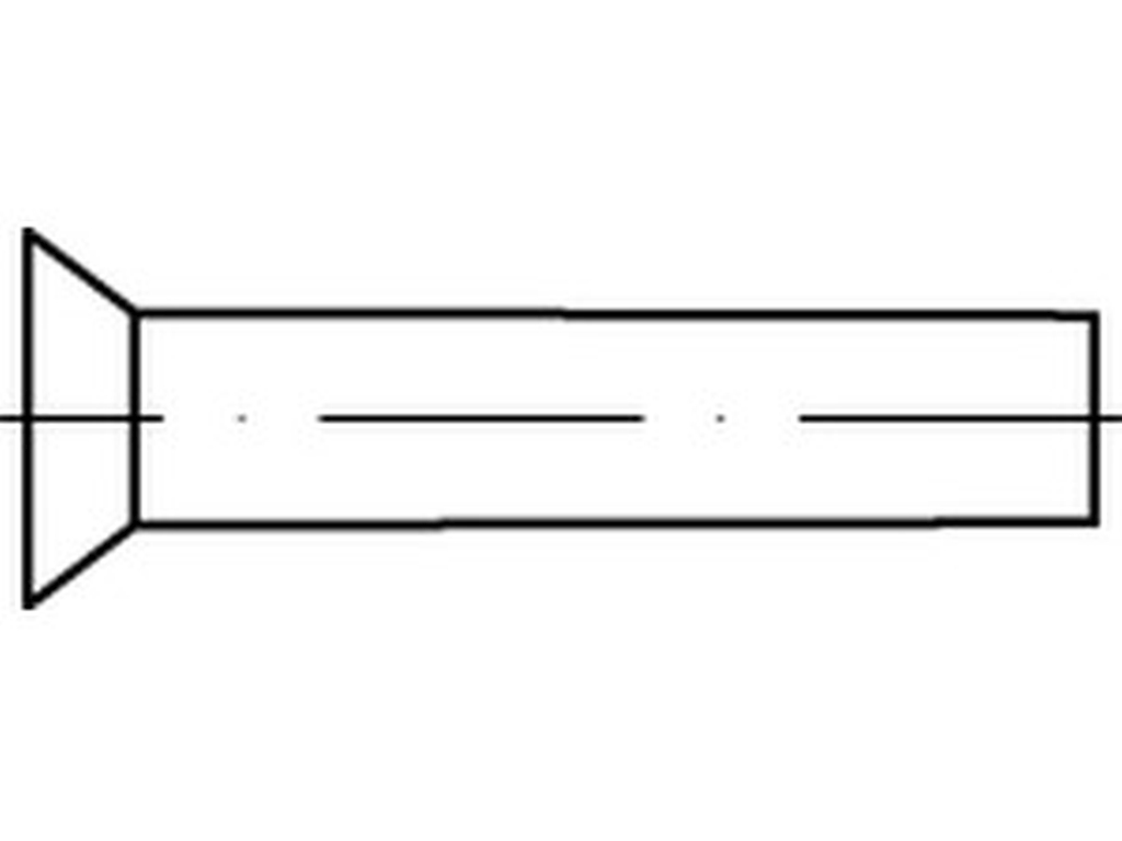 Bild von DIN 661 A2 3x8 (rostfrei) Senknieten - Pkg. (200) (VPE=200 Pkg. (200))