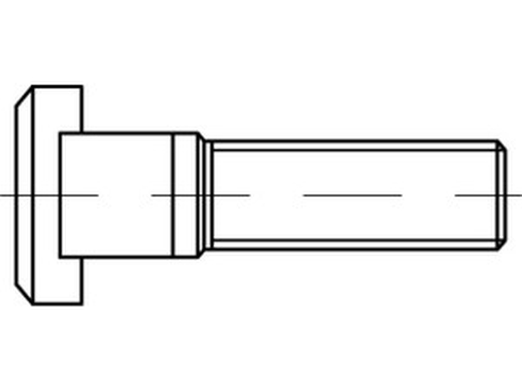 Bild von DIN 787 8.8 8 M 8x32 (blank) T-Nutenschr. - Pkg. (25) (VPE=25 Pkg. (25))