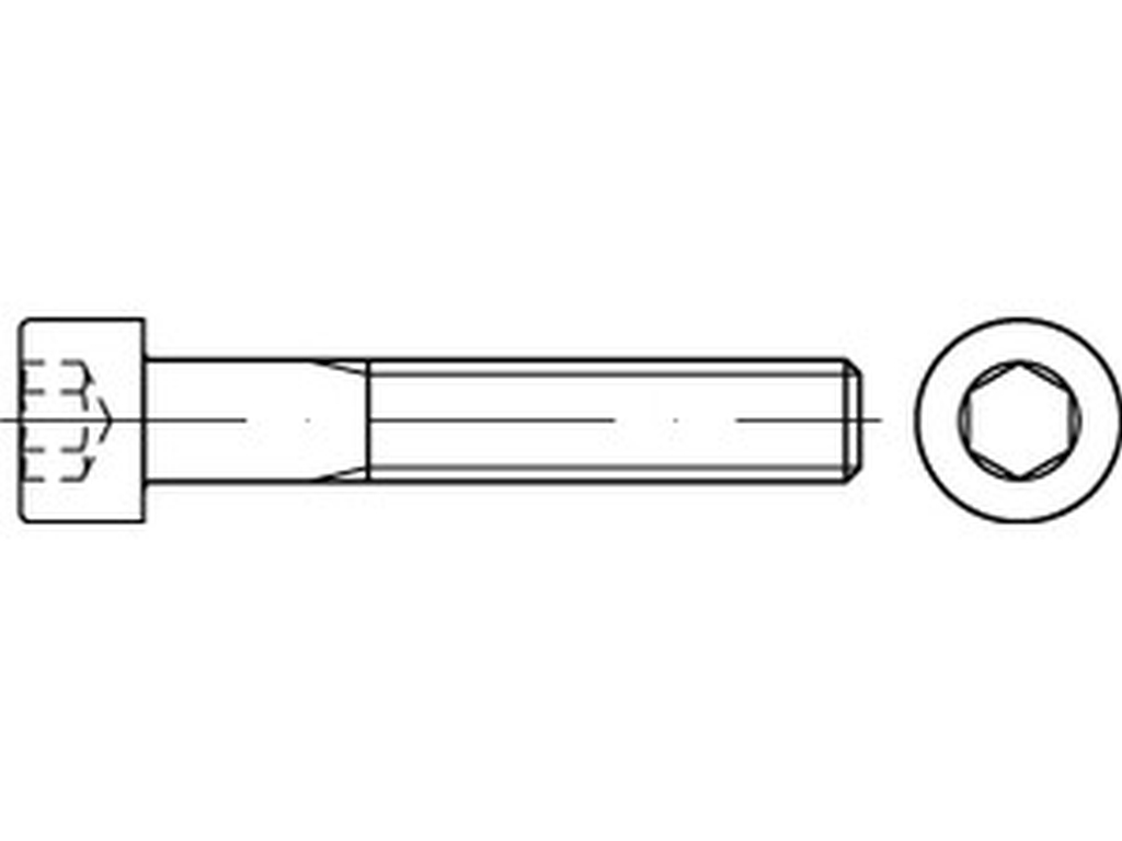 Bild von ISO 4762 A4-80 M 8x35 (rostfrei) Zylinderschr. mit I-6kt - Pkg. (100) (VPE=100 Pkg. (100))