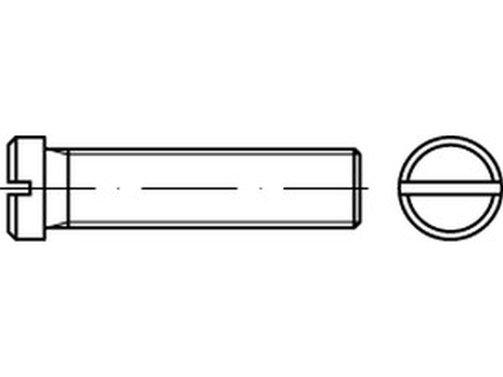 Bild von DIN 920 4.85.8 M 3x16 (blank) Flachkopfschr. mit Schl., kleiner Kopf - Pkg. (100) (VPE=100 Pkg. (100))