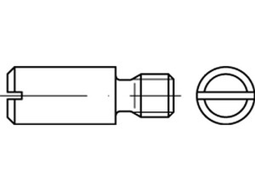 Bild von DIN 927 14H M 4x5 (blank) Zapfenschr. mit Schl. - Pkg. (100) (VPE=100 Pkg. (100))