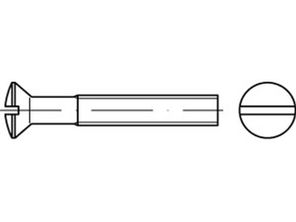 Bild von DIN 964 4.8 M 10x40 (galv. verzinkt) Linsenkopfschraube mit Schl. - Pkg. (100) (VPE=100 Pkg. (100))