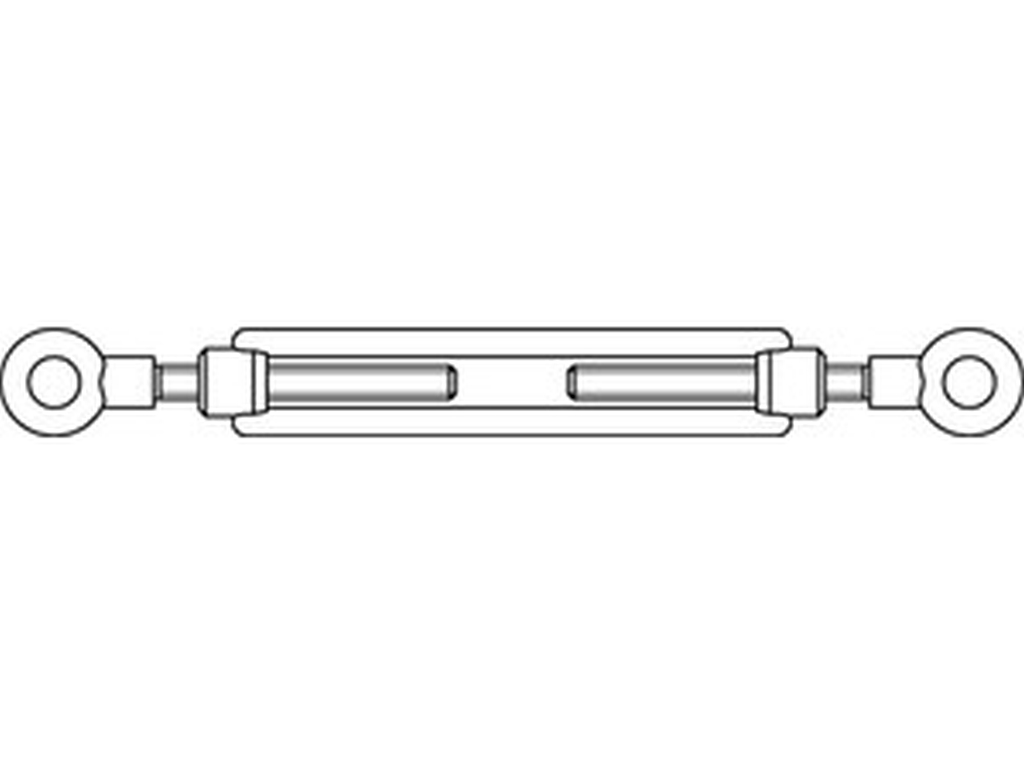 Bild von DIN 1480 A2 SP RR M 10 (rostfrei) Spannschlösser, geschmiedet - Pkg. (1) (VPE=1 Stück)