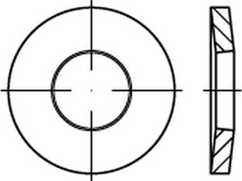 Bild von DIN 6796 A2 * 12 (* reduz. Federkraft) (rostfrei) Spannscheiben - Pkg. (250) (VPE=250 Pkg. (250))