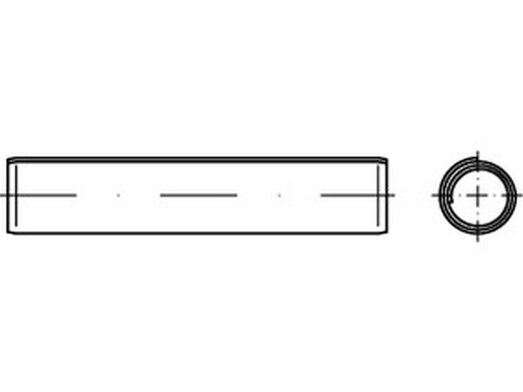 Bild von DIN 7344 Federstahl 2x10 (blank) Spiral-Spannstifte, schwere Ausführung - Pkg. (1000) (VPE=1000 Pkg. (1000))