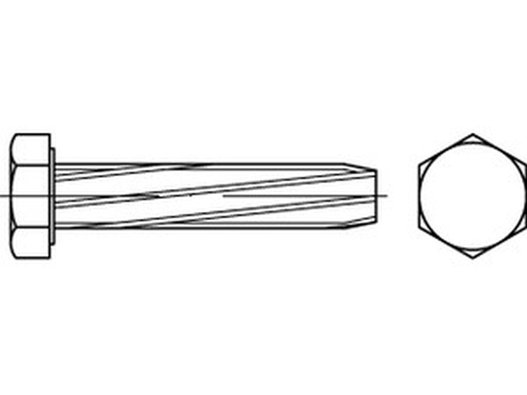 Bild von DIN 7513 Stahl M 4x10 (galv. verzinkt) Gewinde-Schneidschrauben - Pkg. (1000) (VPE=1000 Pkg. (1000))