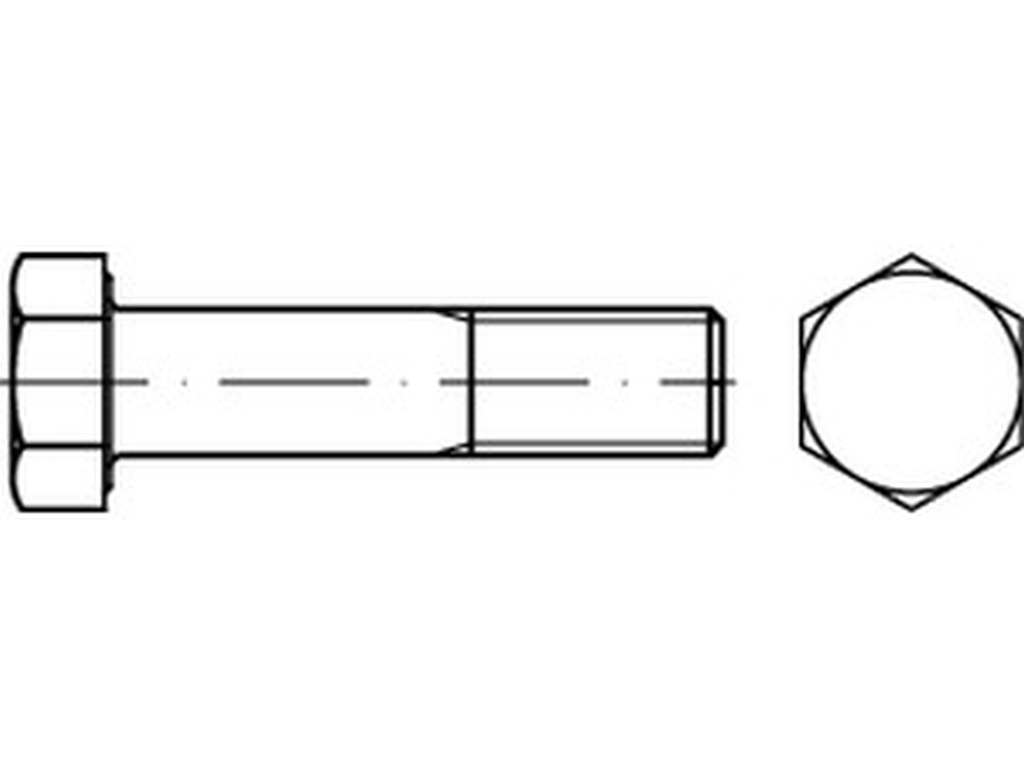 Bild von DIN 7990 Mu 4.6CE M 12x30 (feuerver.) 6-kt Schr. für Stahlkonstruktionen - Pkg. (100) (VPE=100 Pkg. (100))