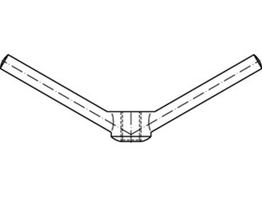 Bild von DIN 80701 Messing M 16 (blank) Knebelmuttern - Pkg. (1) (VPE=1 Stück)