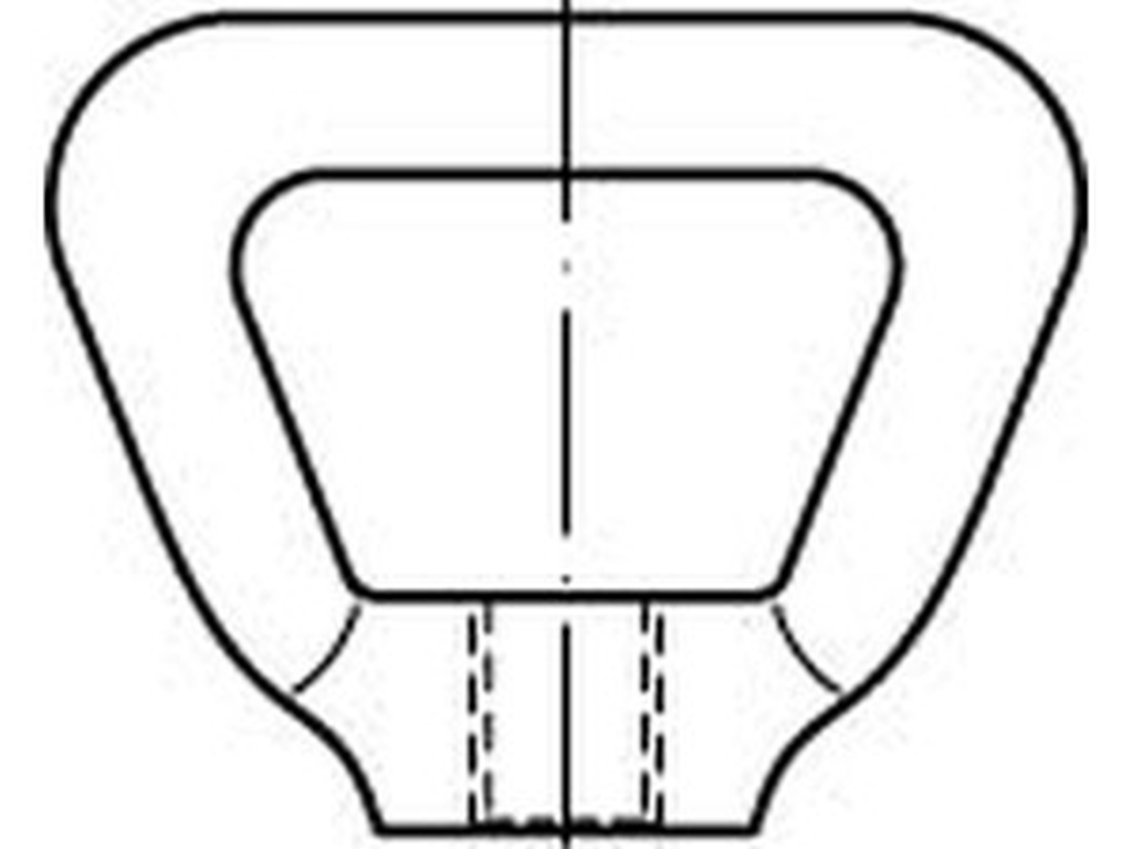 Bild von DIN 80704 A4 M 10 (rostfrei) Korbmuttern - Pkg. (1) (VPE=1 Stück)