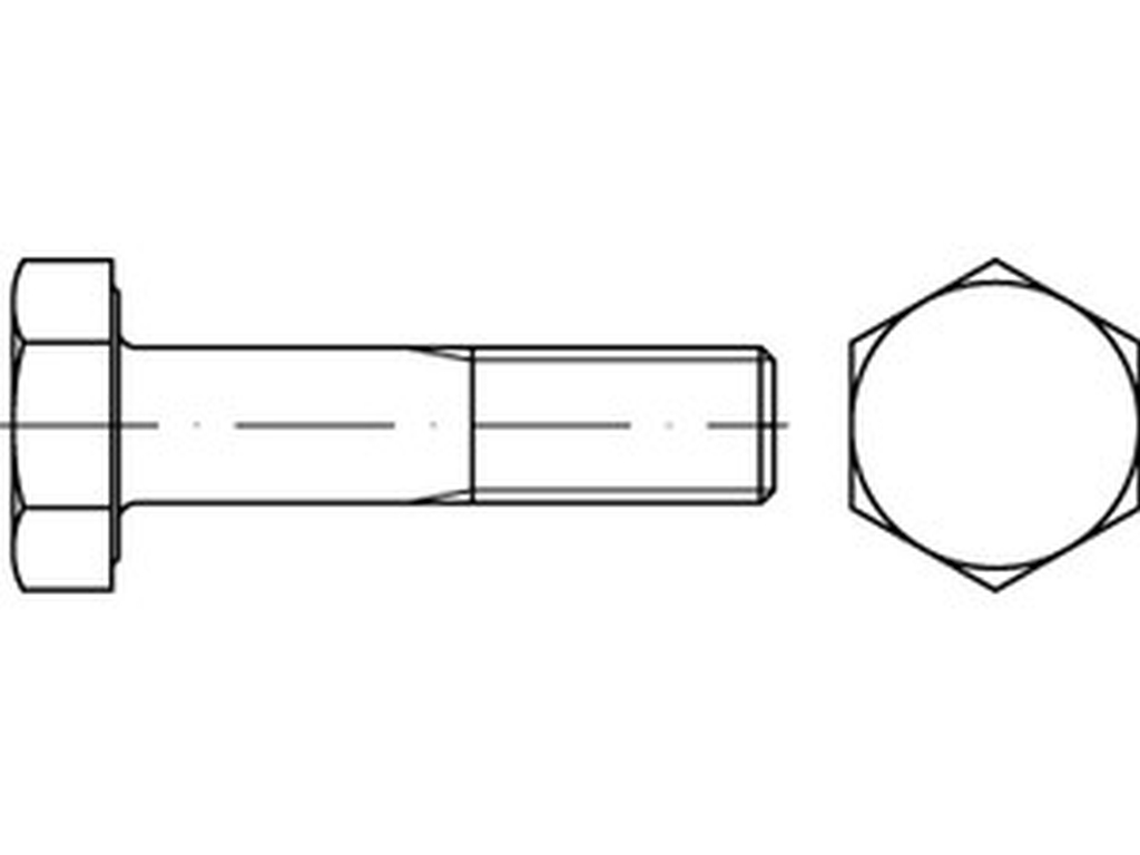 Bild von EN 14399 -4 10.9 M 16 x 60 HV-Sechskantschrauben, HV-Schrauben K1, -Peiner- (blank) (VPE=1 Stück)