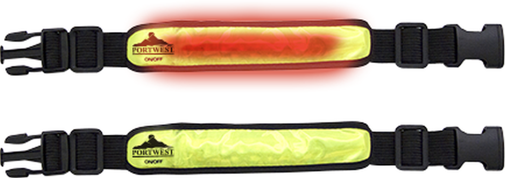 Bild von Blinkendes Leuchtarmband / gelb (VPE=1 Stück)