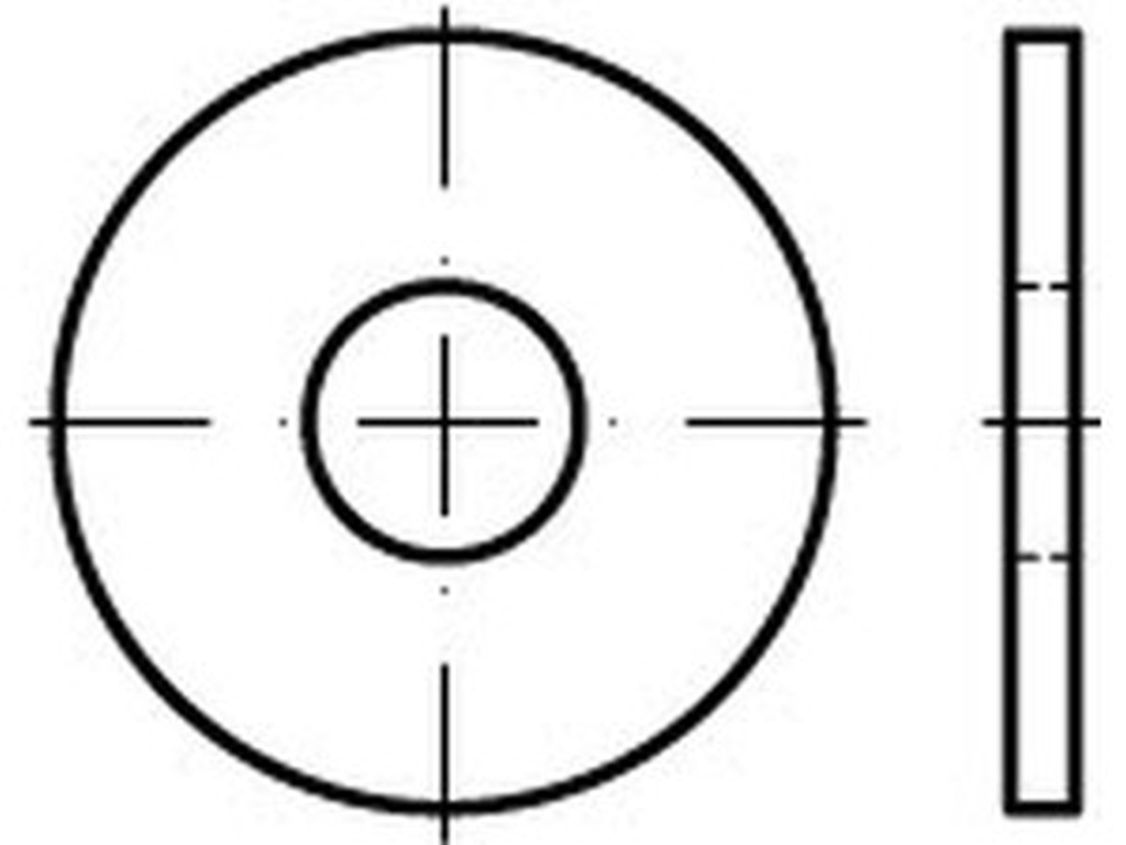 ISO 7093 flache Scheiben Stahl 200HV verzinkt 30mm 25St., € 59,08