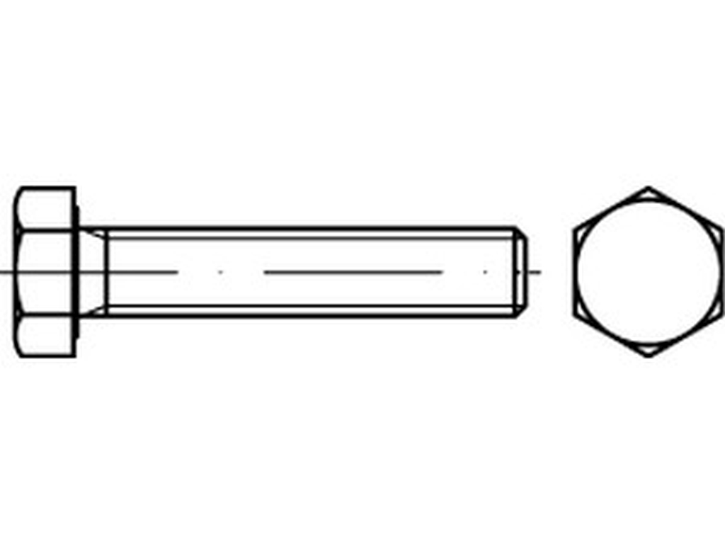 Bild von ISO 8676 8.8 M 30x2x150 (blank) 6-kt Schr. mit Gew. bis Kopf, Feingew. - Pkg. (1) (VPE=1 Stück)