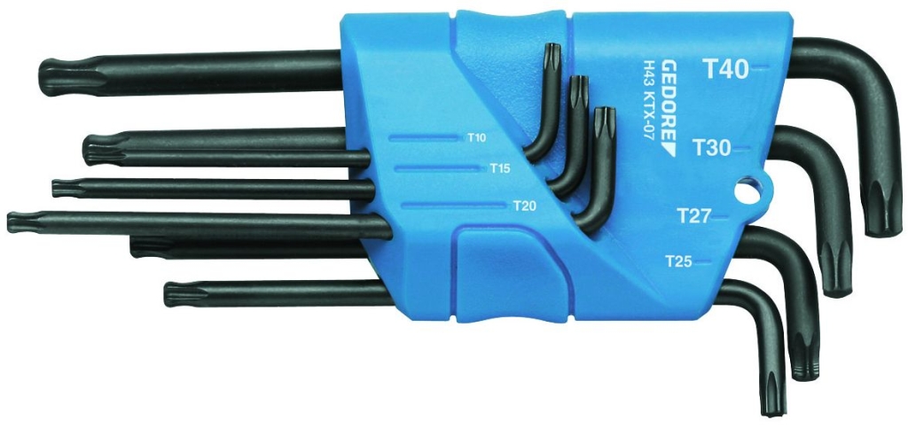 Bild von Gedore - Winkelschraubendreher-Satz im Halter 7-teilig TX T10-T40 (VPE=1 Stück)