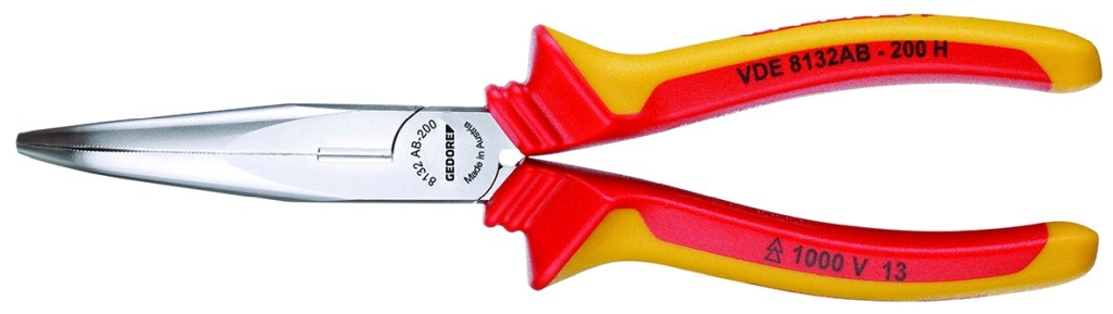 Bild von Gedore - VDE-Flachrundzange mit Hüllenisolierung 160 mm (VPE=1 Stück)