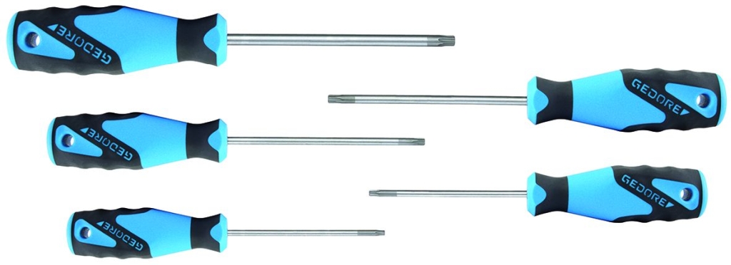 Bild von Gedore - 3K-Schraubendreher-Satz 5-tlg TORX Stift T10-T30 (VPE=1 Stück)