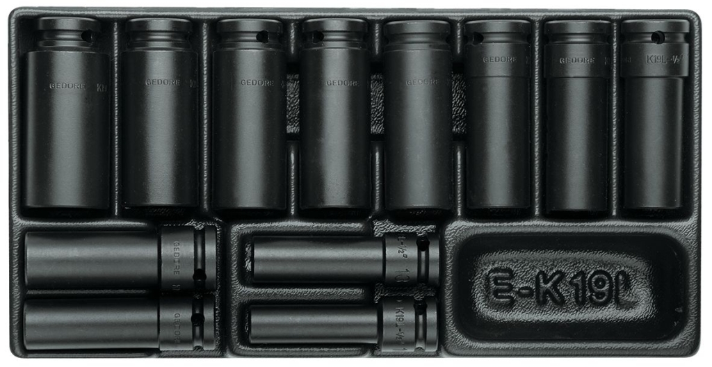 Bild von Gedore - Satz Kraftschraubereinsätze 1/2'' in 1/3 ES-Modul (VPE=1 Stück)