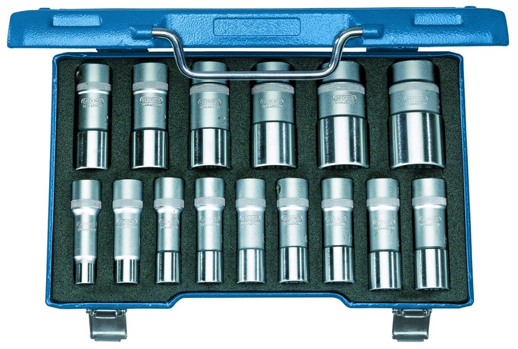 Bild von Gedore - Steckschlüssel-Satz 1/2'' 15-tlg UD 10-32 mm - Ratschenkasten - Nusskasten (VPE=1 Stück)