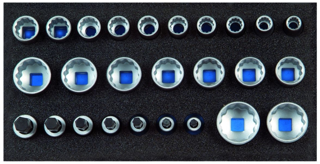 Bild von Gedore - Satz Steckschlüsseleinsätze 1/2'', UD-Profil, in Check-Tool-Modul (VPE=1 Stück)
