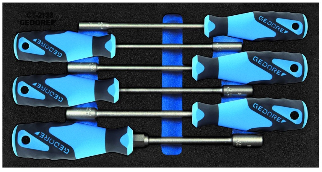 Bild von Gedore - Steckschlüssel-Satz in Check-Tool-Modul (VPE=1 Stück)