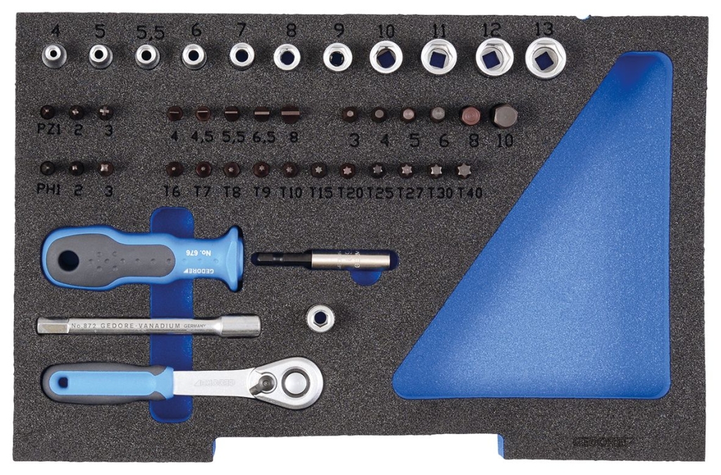 Bild von Gedore - Steckschlüssel-Satz 1/4'' in 1/2 L-BOXX 136 Modul (VPE=1 Stück)
