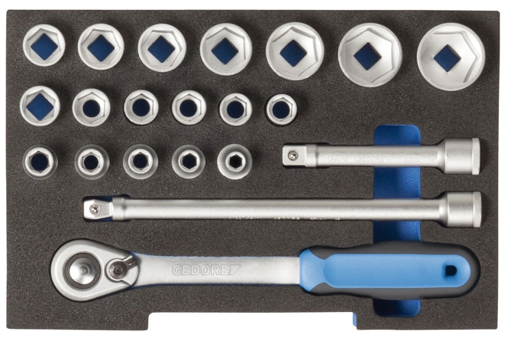 Bild von Gedore - Steckschlüssel-Satz 1/2'' in 1/2 L-BOXX 136 Modul (VPE=1 Stück)